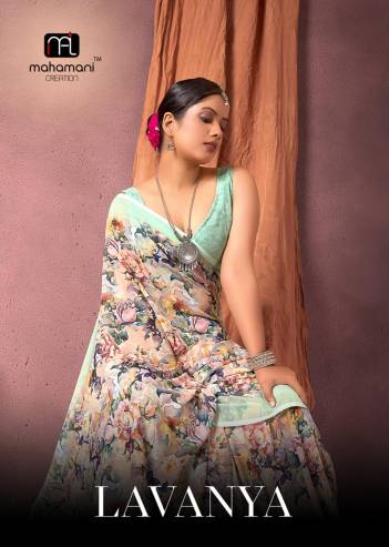 LAVANYA BY MAHAMANI CREATION PRINTED SAREE WHOLESALER IN SURAT